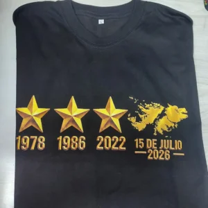 Remera 3 Estrellas + Malvinas